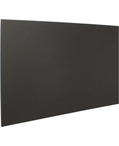 RVS achterwand geborsteld zwart 90 x 65cm