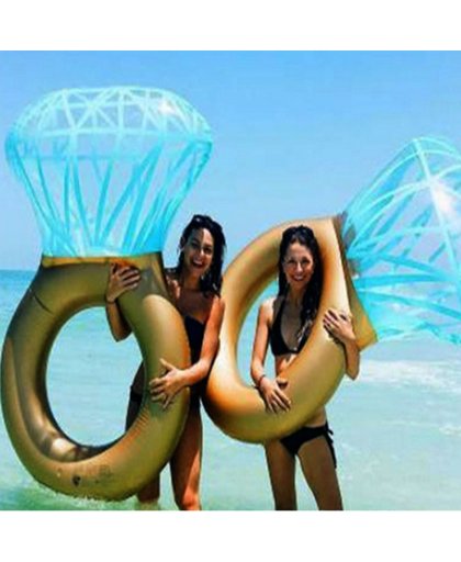 Ring diamant opblaasbaar | inflatable diamond ring | groot | Summer Fun | Water floating Row | 170CM*120CM