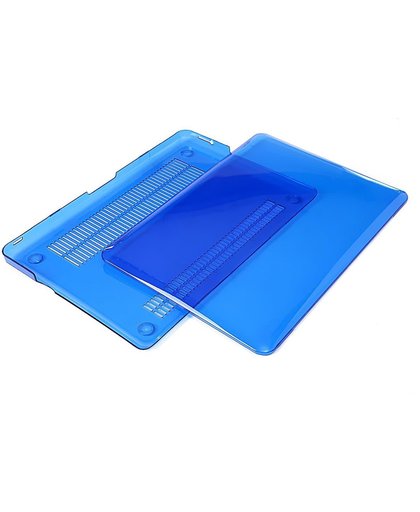 Macbook Case voor MacBook Pro Retina 13 inch 2014 / 2015 - Laptoptas - Clear Hardcover - Blauw