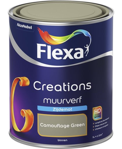 Flexa Creations - Muurverf Zijdemat - 3029 - Camouflage Green - 1 liter