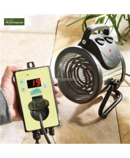 Kasverwarming- Elektrische ventilator kachel ''Palma 2kW'' (Thermostat Digital)