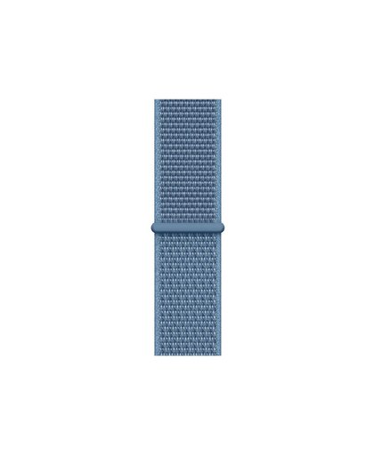 Apple Watch 44mm Nylon Sport Loop Horlogeband Cape Cod Blauw