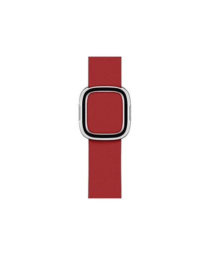 Apple Watch 40mm Modern Leren Horlogeband RED - Medium