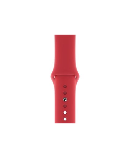 Apple Watch 44 mm Siliconen Horlogeband Sport RED