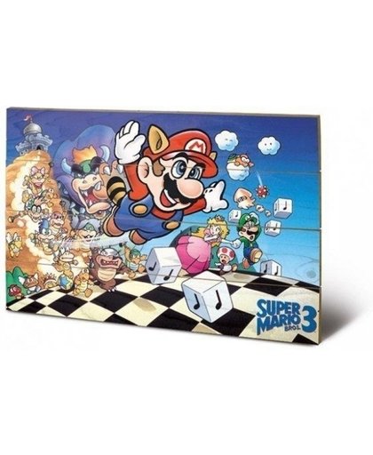 Wooden Art - Super Mario Bros 3 (Art) 59x40cm