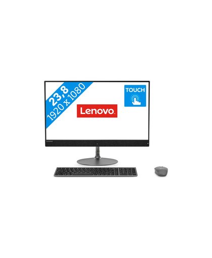 Lenovo IdeaCentre 730S 60,5 cm (23.8") 1920 x 1080 Pixels Touchscreen 1,60 GHz Intel® 8ste generatie Core™ i5 i5-8250U Grijs Alles-in-één-pc