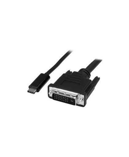 StarTech.com 1 m USB-C naar DVI kabel 1920x1200 zwart
