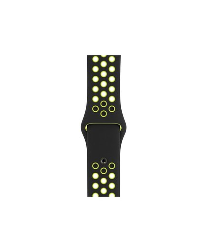 Apple Watch 40mm Siliconen Horlogeband Nike Sport Zwart/Volt