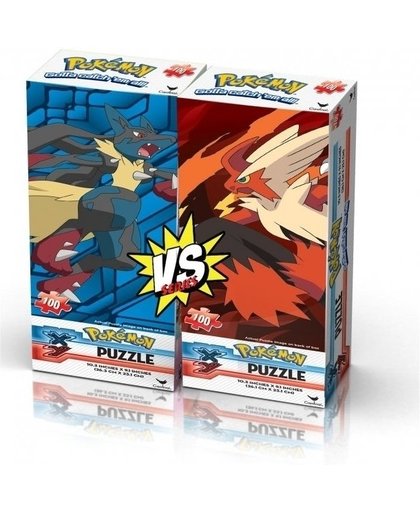 Pokemon X&Y Ultra Foil Puzzle - Mega Lucario Vs Mega Blaziken