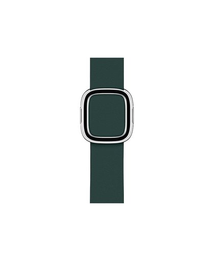 Apple Watch 40mm Modern Leren Horlogeband Bosgroen - Small