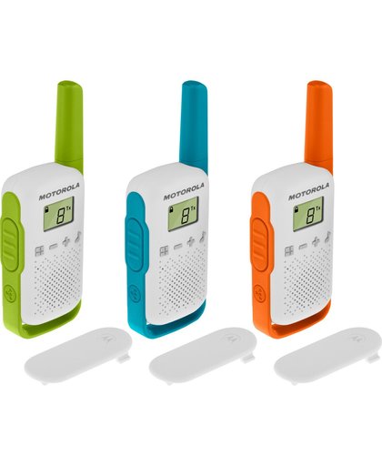 Motorola TALKABOUT T42 twee-weg radio 16 kanalen Blauw, Groen, Oranje, Wit