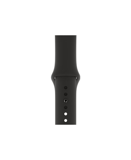 Apple Watch 44 mm Siliconen Horlogeband Sport Zwart