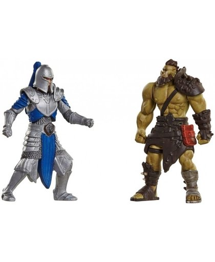 Warcraft Mini Figures - Alliance Soldier vs Horde Warrior