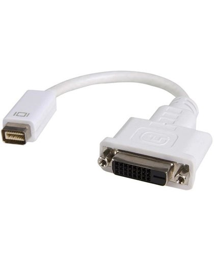StarTech.com Mini DVI - DVI Mini DVI DVI-D Wit kabeladapter/verloopstukje