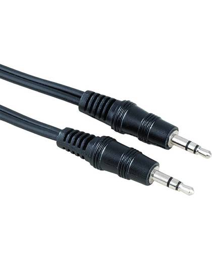 Hama Jackplug Audio Aansluitkabel [1x Jackplug male 3.5 mm - 1x Jackplug male 3.5 mm] 1.50 m Zwart