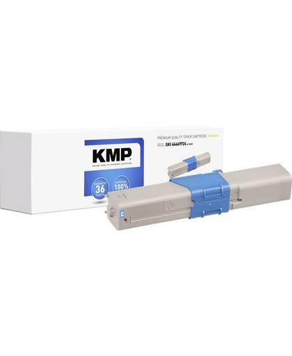 KMP Tonercassette vervangt OKI 44469724 Compatibel Cyaan 5000 bladzijden O-T49CX