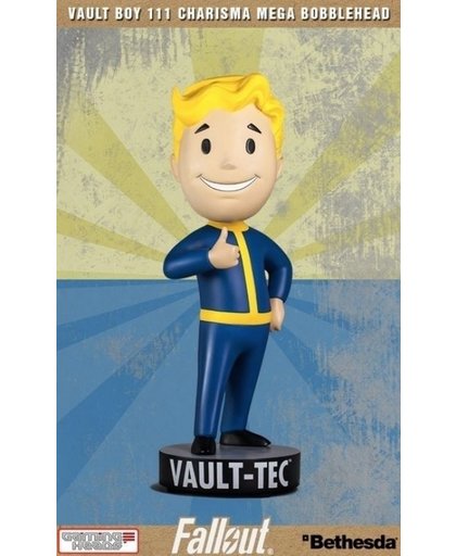 Fallout 4: Vault Boy 111 Charisma Polystone Mega Bobblehead