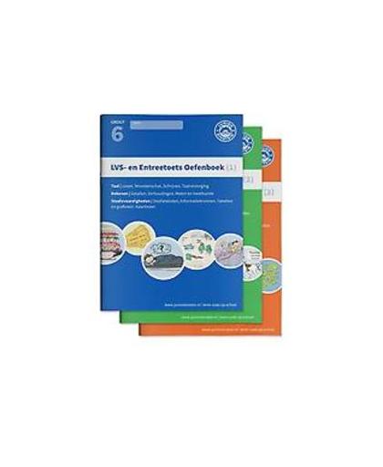 LVS- en entreetoets oefenboeken compleet: Delen 1, 2 en 3 - Gemengde opgaven - Groep 6, opgaven voor rekenen, taal en studievaar. Paperback