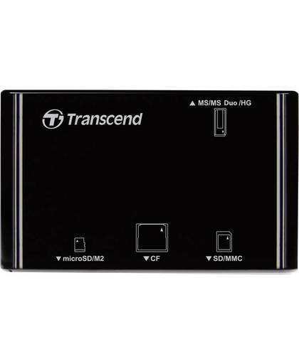 Transcend P8 Externe geheugenkaartlezer USB 2.0 Zwart