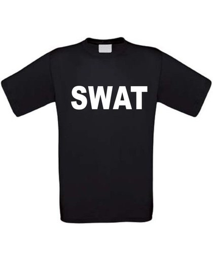 Swat T-shirt maat 98/104 zwart