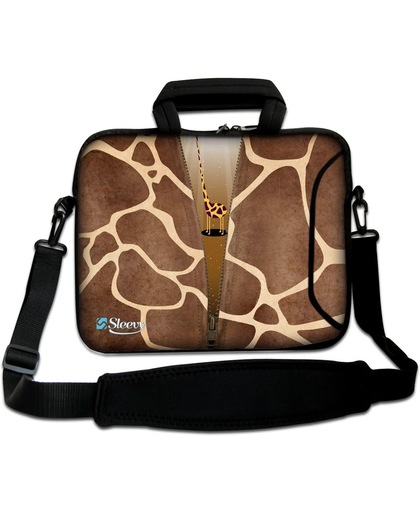 Sleevy 15,6" laptoptas giraffe design