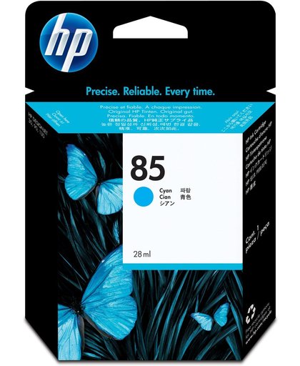HP 85 cyaan DesignJet inktcartridge, 28 ml