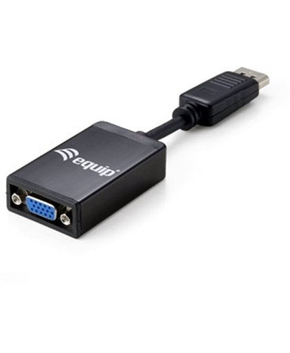 Equip 133435 DisplayPort VGA Zwart kabeladapter/verloopstukje