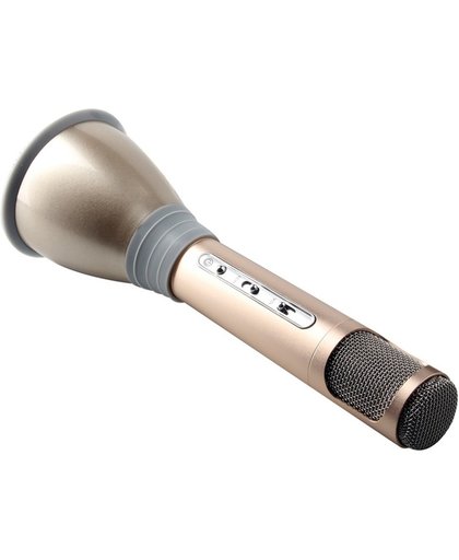 Karaokemicrofoon en Speaker Bluetooth (goudkleurig)