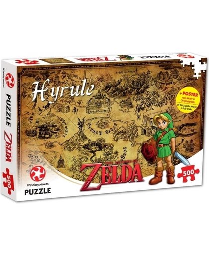 The Legend of Zelda Puzzle - Hyrule Map (500 pieces)