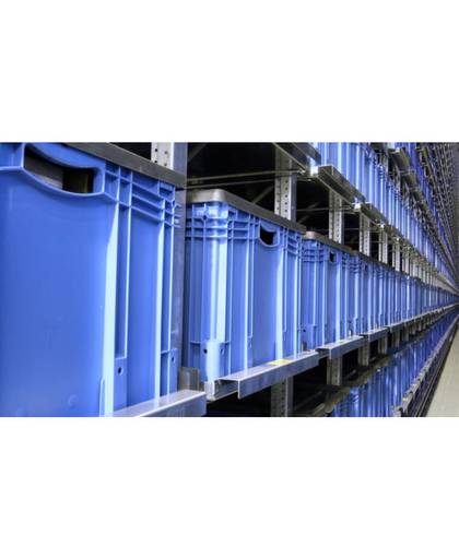 Stapelbak geschikt voor levensmiddelen (l x b x h) 600 x 400 x 420 mm Blauw 1658564 1 stuks