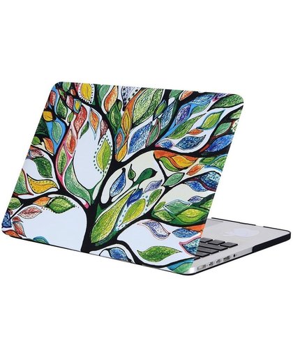 Macbook Case voor New Macbook PRO 13 inch met Touch Bar 2016/2017 - Laptop Cover met Print - Boom met Gekleurde Bladeren