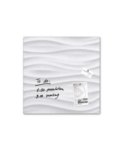 Sigel artverumÂ® White Wave (b x h x d) 480 x 480 x 15 mm Wit GL256