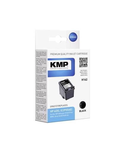 KMP Inkt vervangt HP C2P05AE (62XL) Compatibel Zwart H162 1741,4001