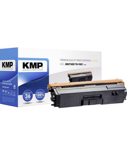 KMP Tonercassette vervangt Brother TN-900Y, TN900Y Compatibel Geel 6000 bladzijden B-T72