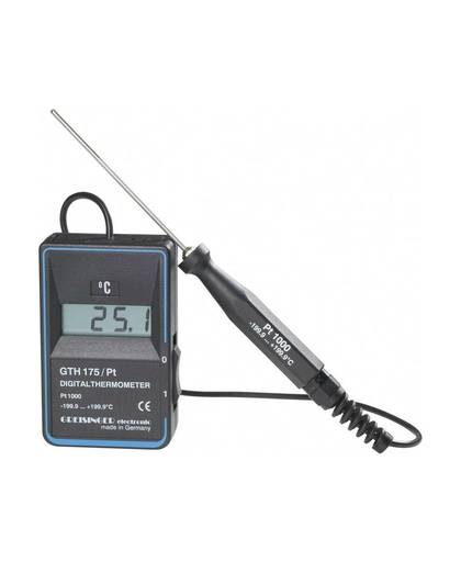 Greisinger GTH 175/PT Temperatuurmeter -199.9 tot +199.9 Â°C Sensortype Pt1000 Kalibratie conform: Fabrieksstandaard (zonder certificaat)
