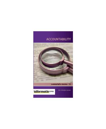 Accountability. Communicatie memo, Janssen, Cathelijne, Paperback