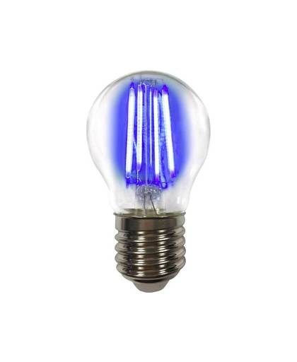 LightMe LM85315 LED-lamp E27 Kogel 4 W Blauw Filament / Retro-LED Energielabel B (A++ - E) 1 stuks