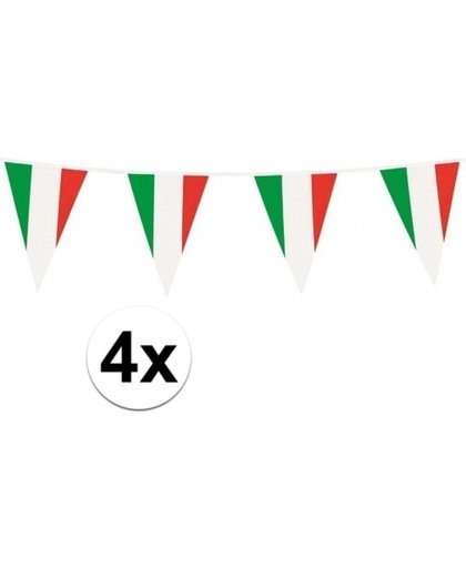 4x Vlaggenlijnen Italie 10 meter