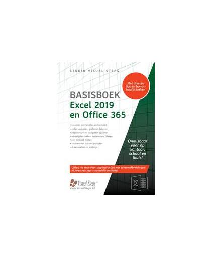 Basisboek Excel 2019 en Office 365. Studio Visual Steps, Paperback