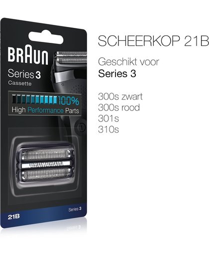 Braun 21B Zwart voor Series 3 - Scheerkop