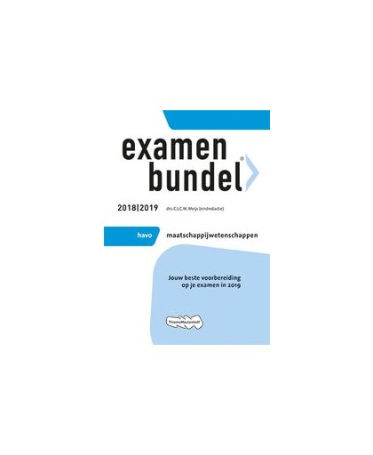 Examenbundel havo Maatschappijwetenschappen 2018/2019. Paperback