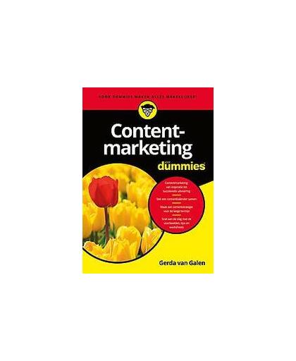 Contentmarketing voor Dummies. Van Galen, Gerda, Paperback