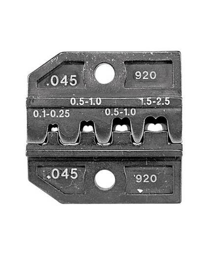 Krimpinzet OngeÃ¯soleerde platte stekkerverbinders 0.1 tot 2.5 mmÂ² Rennsteig Werkzeuge 624 045 3 0 Geschikt voor merk Rennsteig Werkzeuge PEW 12