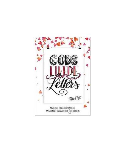 Gods liefde in letters. maak zelf kaarten en posters met handlettering en deel Zijn liefde uit, Tineke de Raat, Paperback