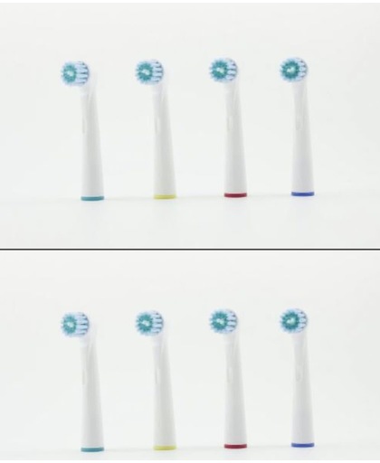 Opzetborstels - 8 stuks - passend op Oral B electrische tandenborstels - EB-17C
