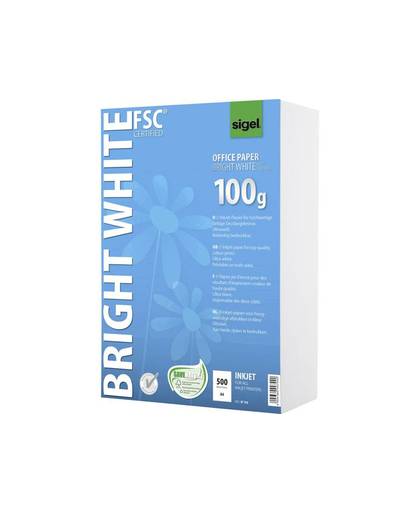Sigel Bright White Office Paper Inkjet printpapier DIN A4 100 g/mÂ² 500 vellen Ultra-wit
