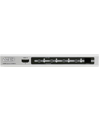 ATEN VS481A-AT-G 4 poorten HDMI-switch via PC bedienbaar, met afstandsbediening 1920 x 1200 pix