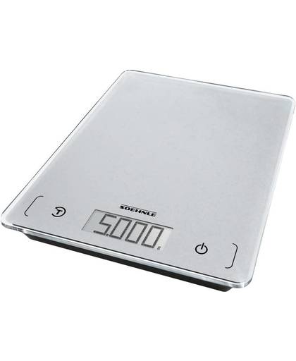 Digitale keukenweegschaal Soehnle KWD Page Comfort 100 Weegbereik (max.)=5 kg Grijs