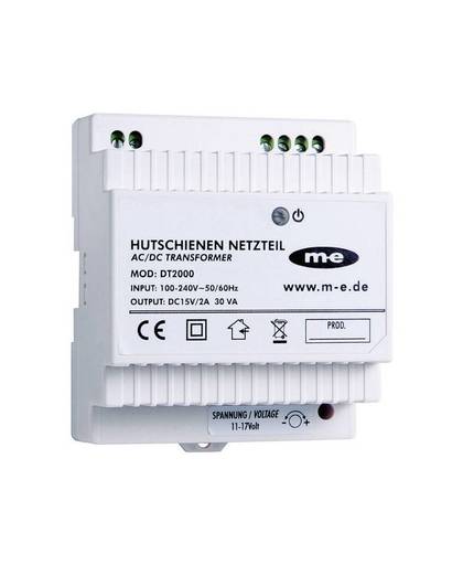m-e modern-electronics 40778 Deurintercom DIN-rail netvoeding voor Wit