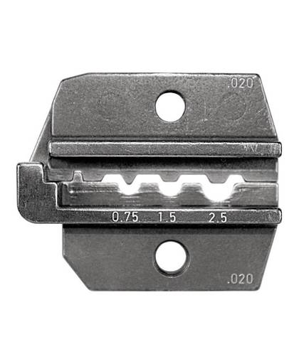 Krimpinzet OngeÃ¯soleerde kabelschoenen, OngeÃ¯soleerde verbinders 0.25 tot 2.5 mmÂ² Rennsteig Werkzeuge 624 020 3 0 Geschikt voor merk Rennsteig Werkzeuge PEW 12